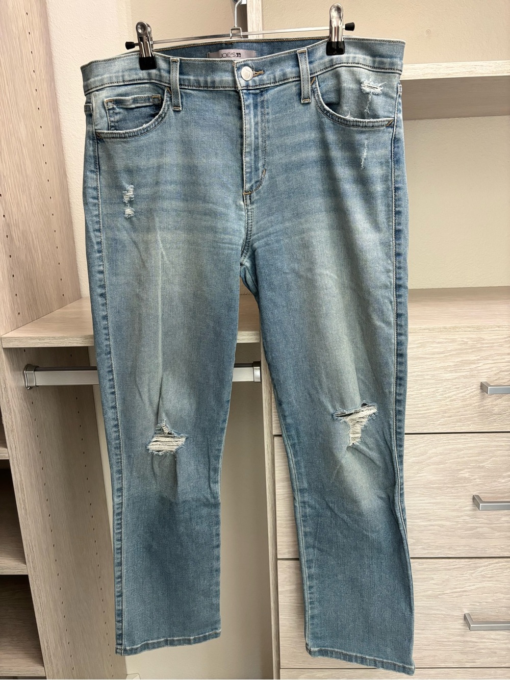 Joe’s Jeans Light Wash Distressed Jeans